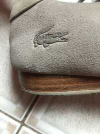 Sneakersy Lacoste beżowy zamsz 36