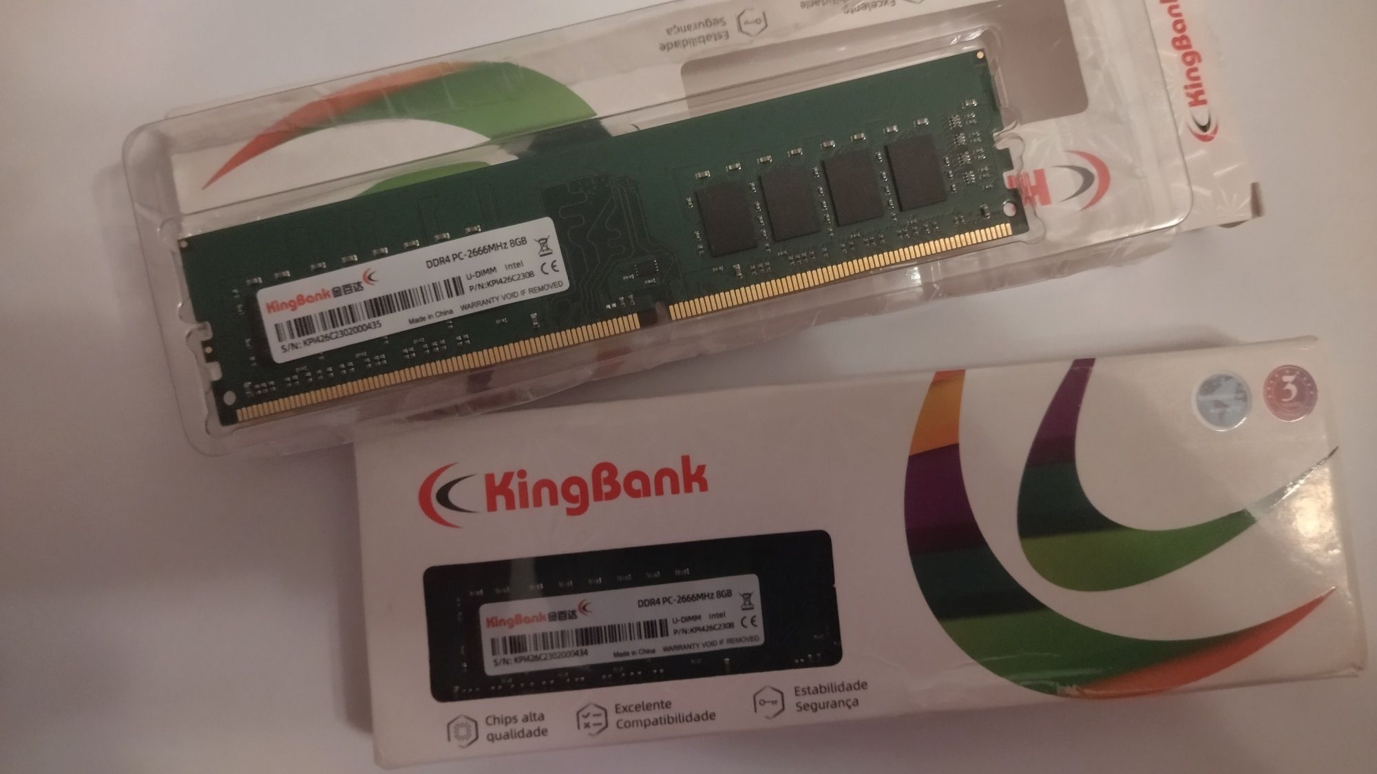 Оперативна пам'ять KingBank 8 Gb DDR4 2666 MHz - 2 шт 16 Гб