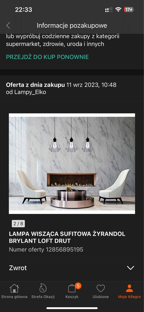 Lampa wisząca loftowa