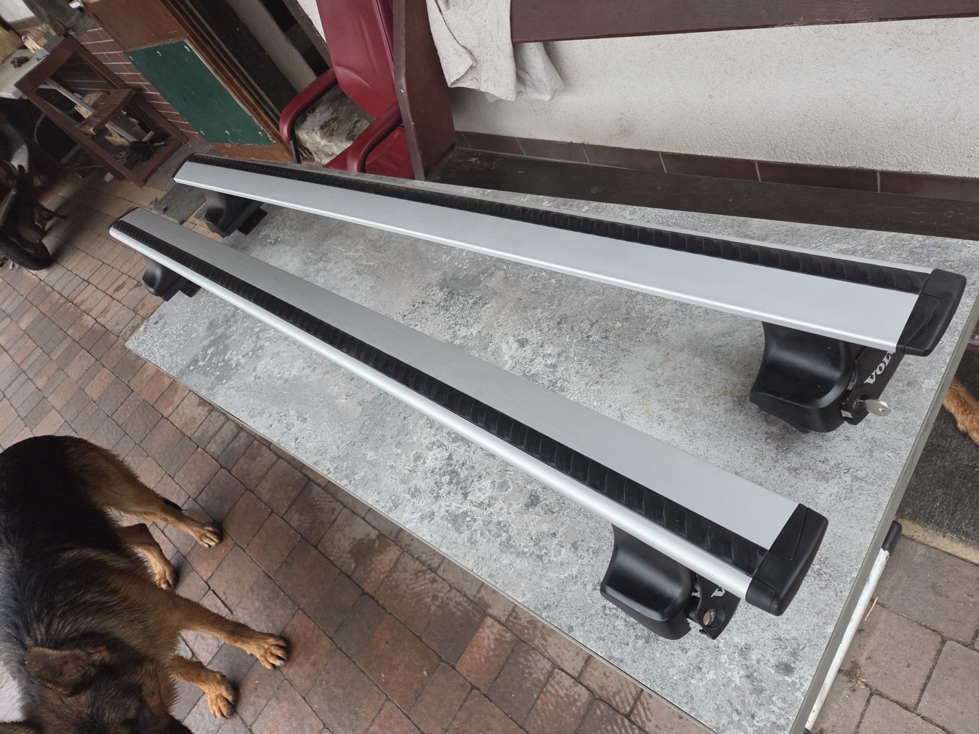 Relingi poprzeczki bagażnik dachowy Volvo S60 18- oryginalne