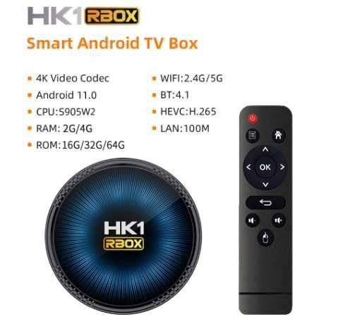 Android smart tv box HK1 Rbox S905W2 смарт тв приставка 2022 4/32 x96