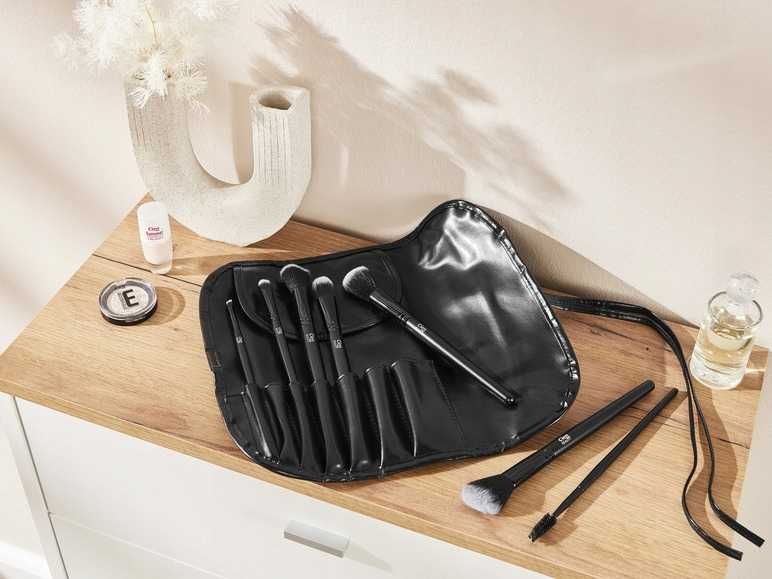 CIEN Profesjonalny Zestaw pędzli do makijażu z pokrowcem 7 sztuk