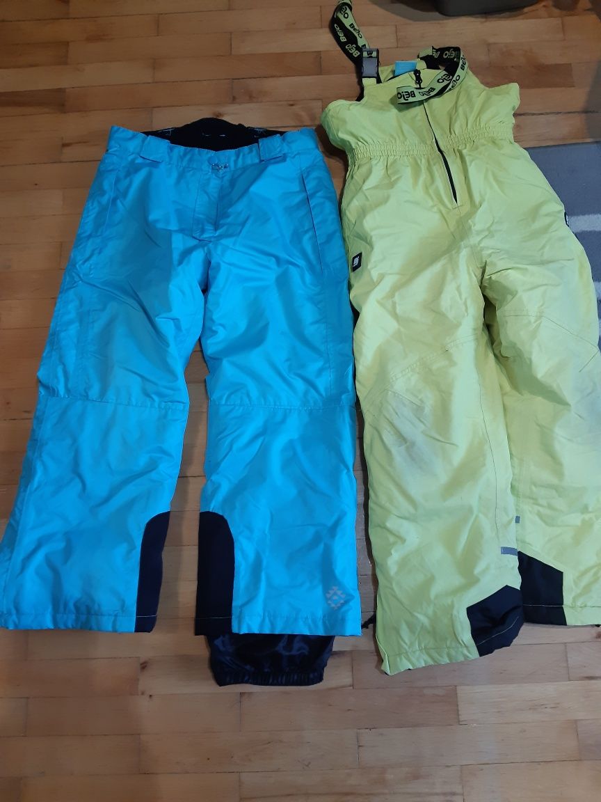 Sprzedam ubrania 7-10 lat: spodnie narciarskie + kurtka zimowe zimowa