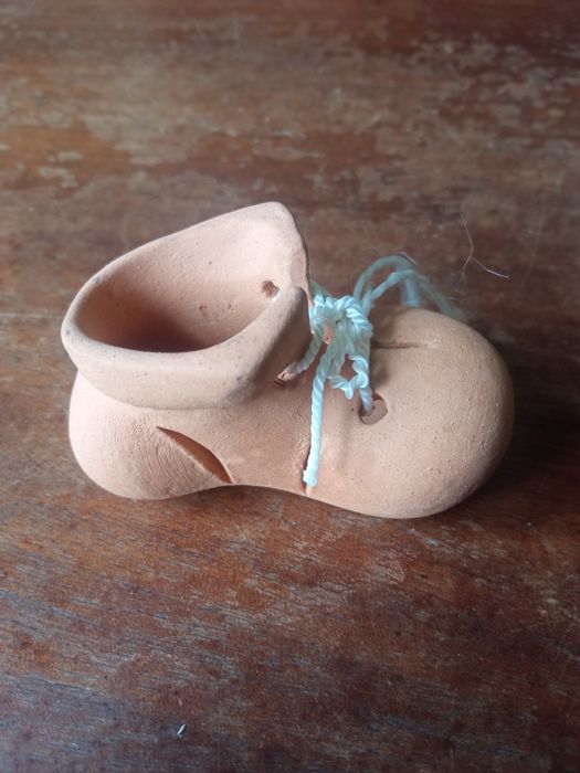 Черевичок глиняний декор