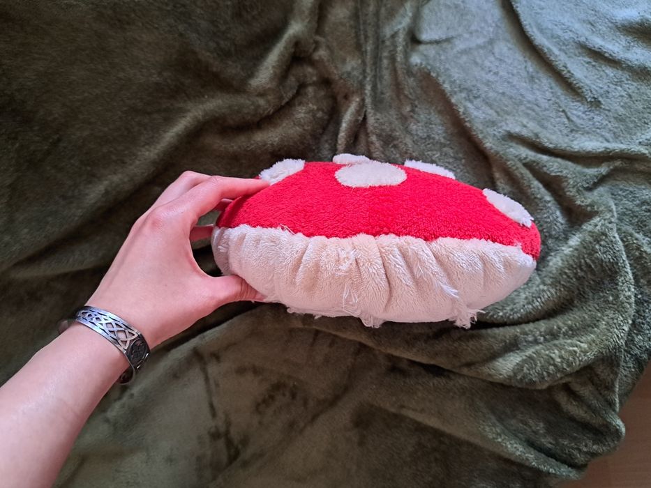 Poduszka muchomor grzyb czerwona diy
