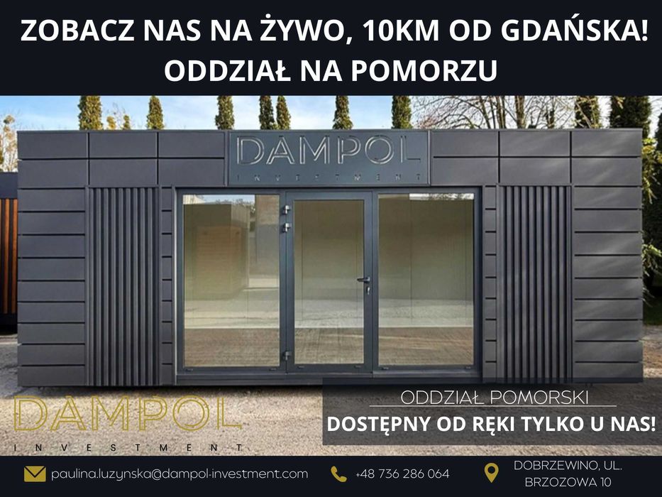 Pawilon usługowy z LOGO 7x3/21m2/biuro/sklep/mobilny/domek/kontener
