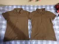 Рубашка футболка поло коричневая на мальчика, р. 158-164 см (М) р. 42
