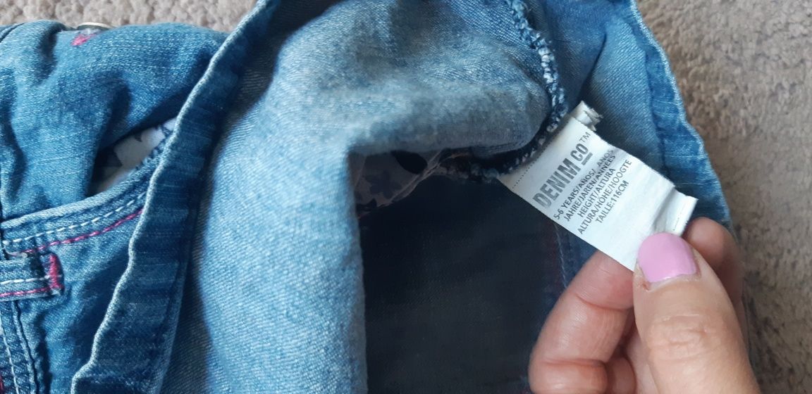 Spódniczka 116 jeansowa