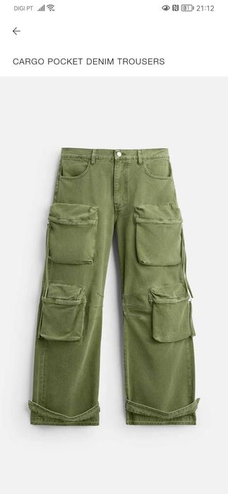 Zara thecnical calças tamanho cintura  38 novo