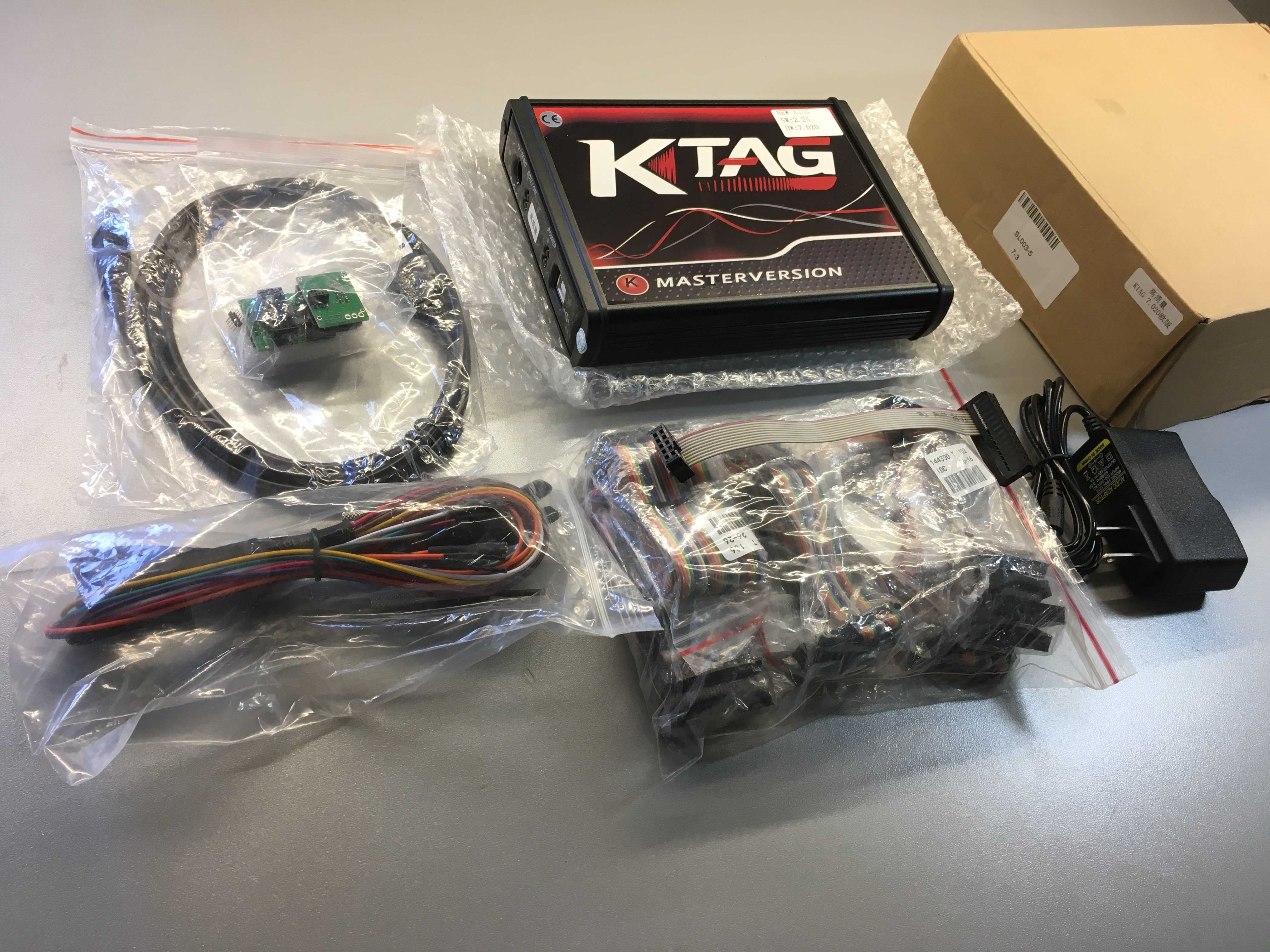 Программатор KTAG v2 + адаптеры + позиционный BDM/BSL стол [металл]