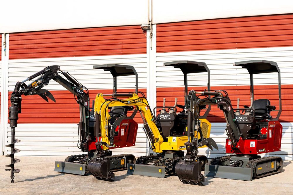 MiniKoparka KRAFT KE10-8 Serwis Gwarancja Transport Części Osprzęt