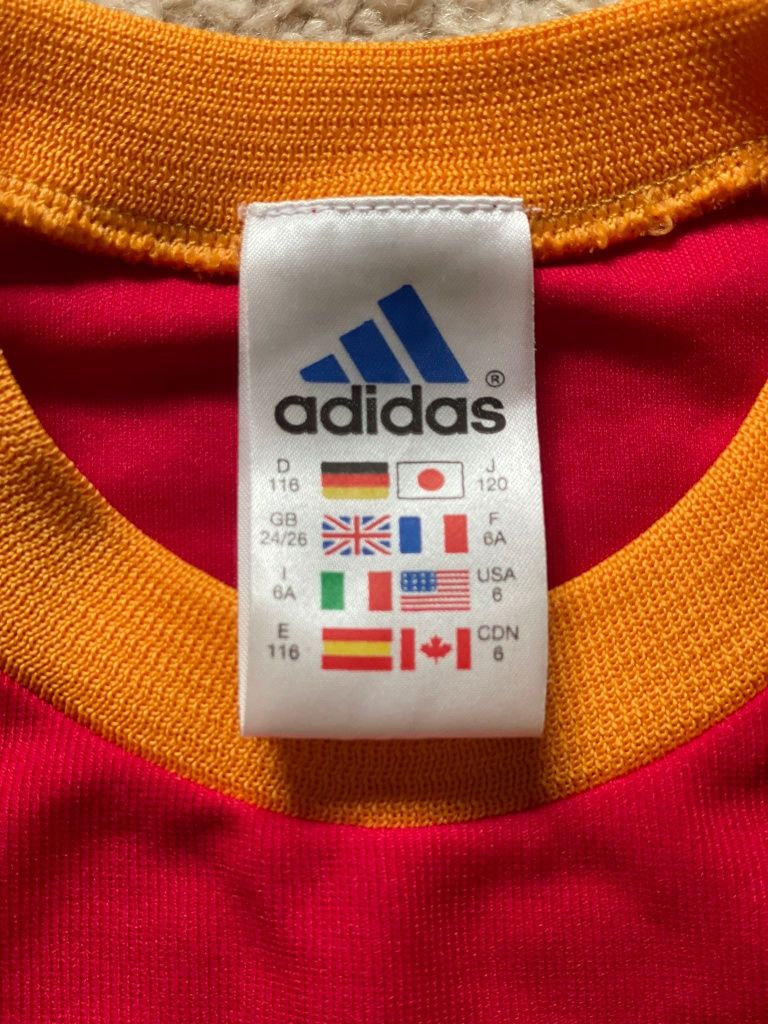 Camisola retro Espanha mundial 2002 tamanho criança