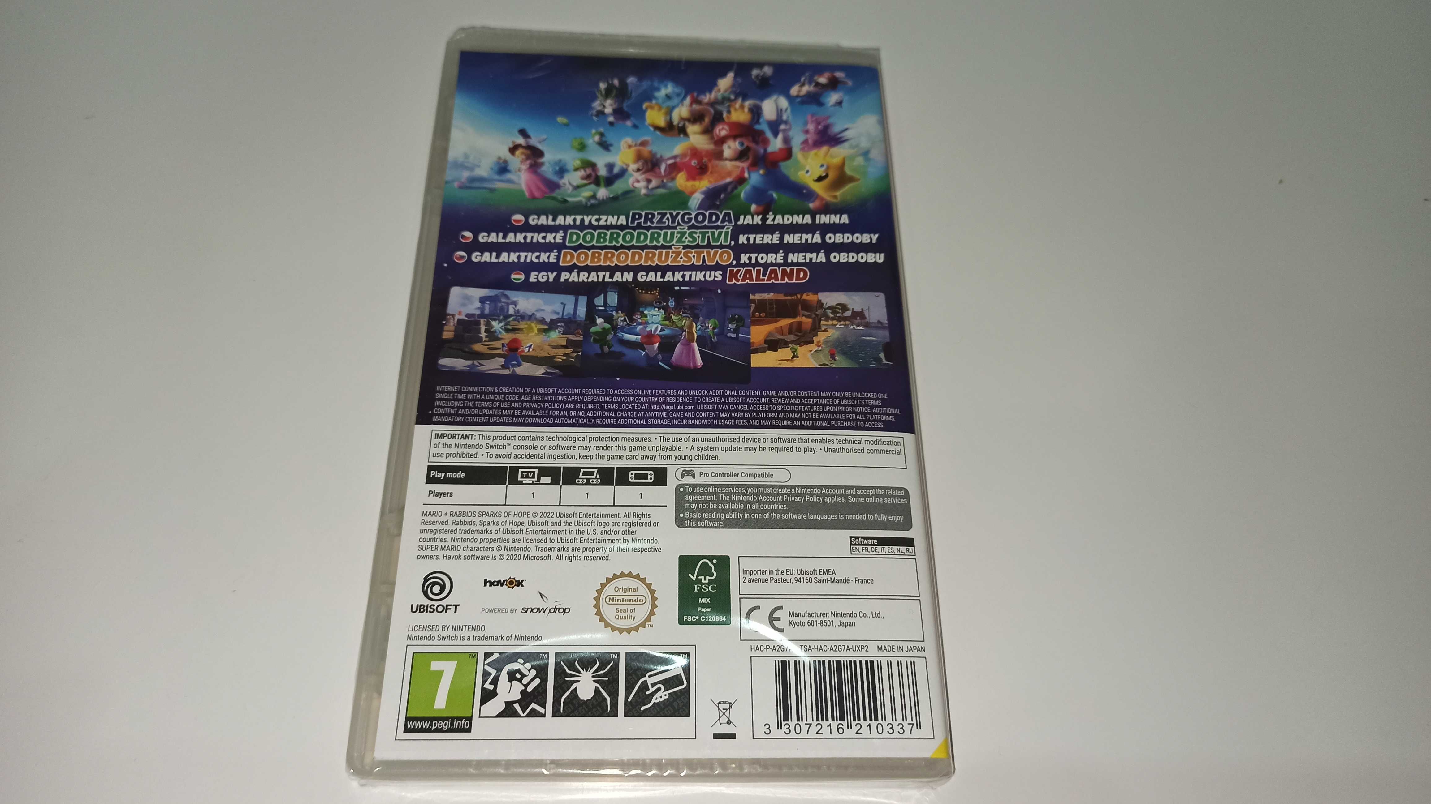 nintendo switch MARIO+RABBIDS SPARKS OF HOPE mario! kardridż Nowa!