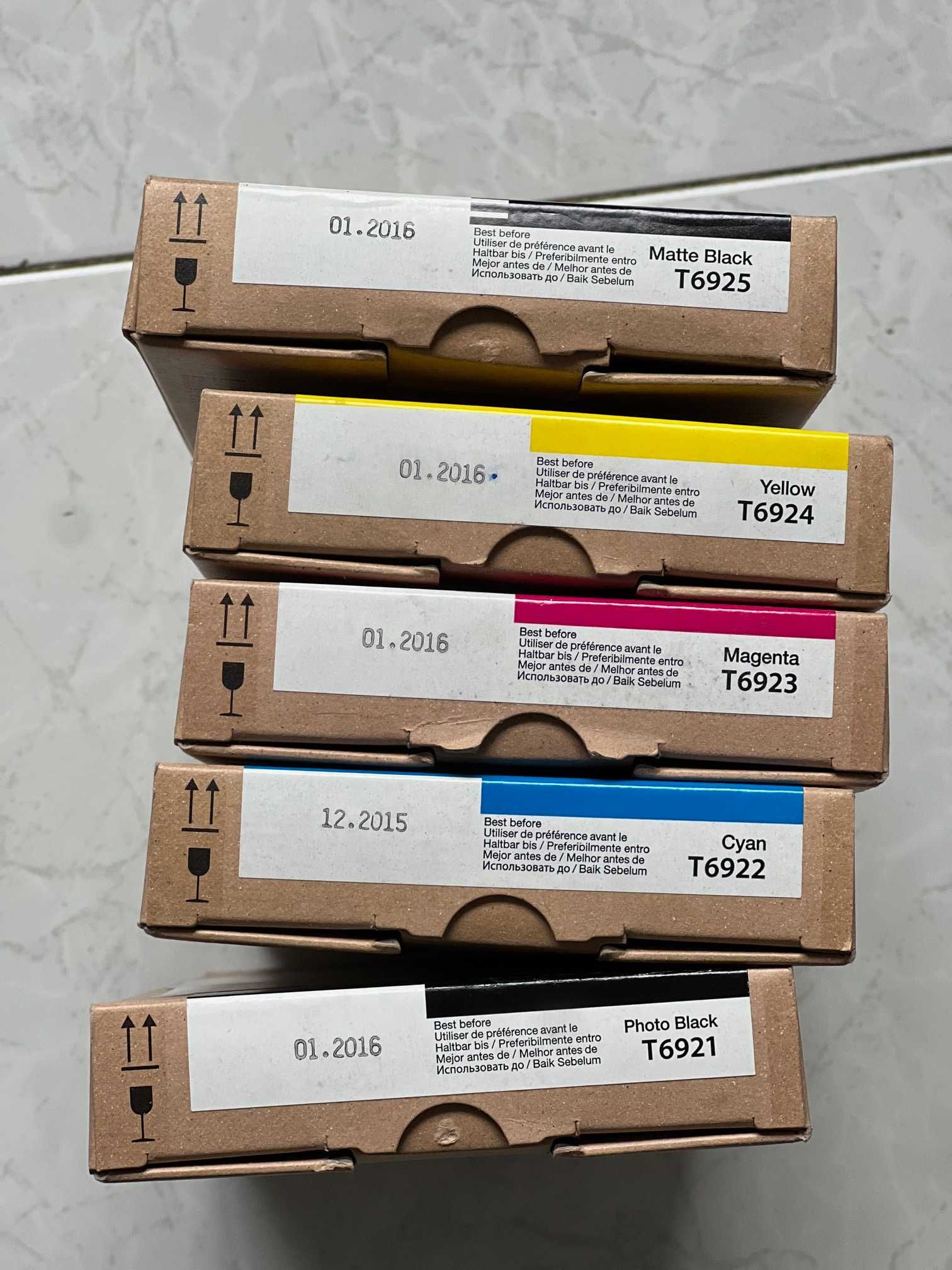 Conjunto de 5 tinteiros EPSON Surecolor T3000/T5000/T7000