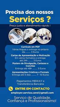 Precisas de CV , Carta Motivação ou outro documento ?