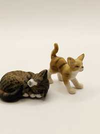 Dwa mini kotki dekoracja do gabloty