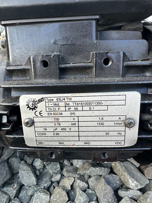 Motoreduktor napęd silnik przekladnia nord podajnik ekogroszek pellet