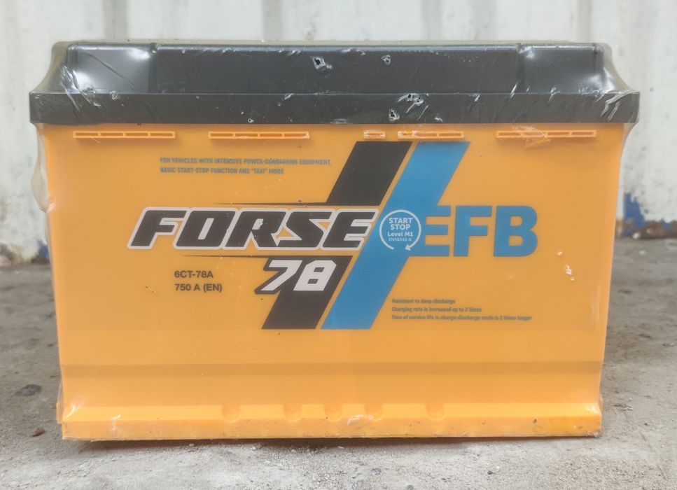 Автомобільні акумулятори Forse EFB 6СТ-63,65,75,78,100,110Аг
