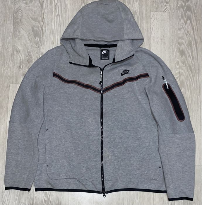 Nike Tech Fleece Зіпка сірого кольору Xl розміру