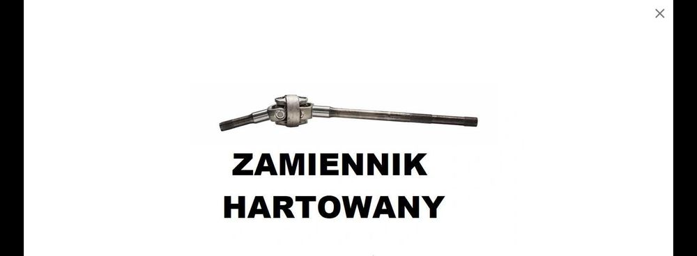 Półoś przednia JCB 531, 535, 533, 540, 541 550 Hartowana