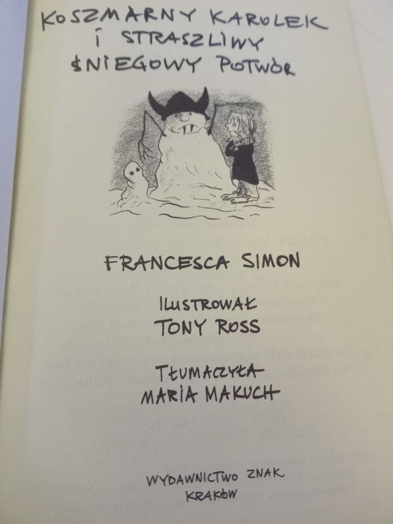 Koszmarny Karolek i straszliwy śniegowy potwór - Simon
