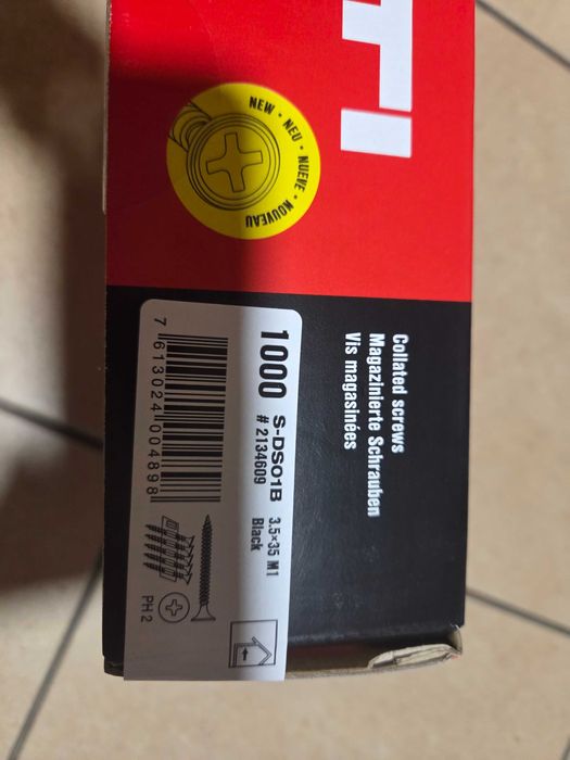 Wkrety taśmowe Hilti 9 paczek