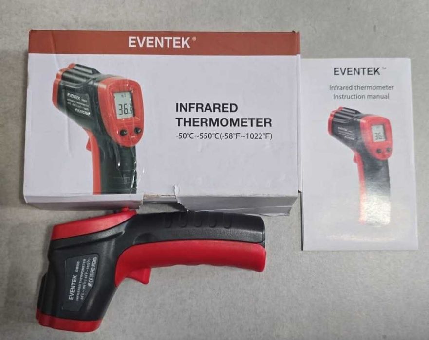 Termometr Laserowy Cyfrowy Na Podczerwień Eventek GM550 -50°C Do 550°C