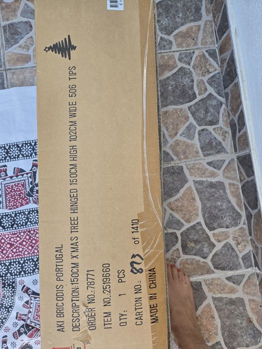Árvore Natal usada uma vez
