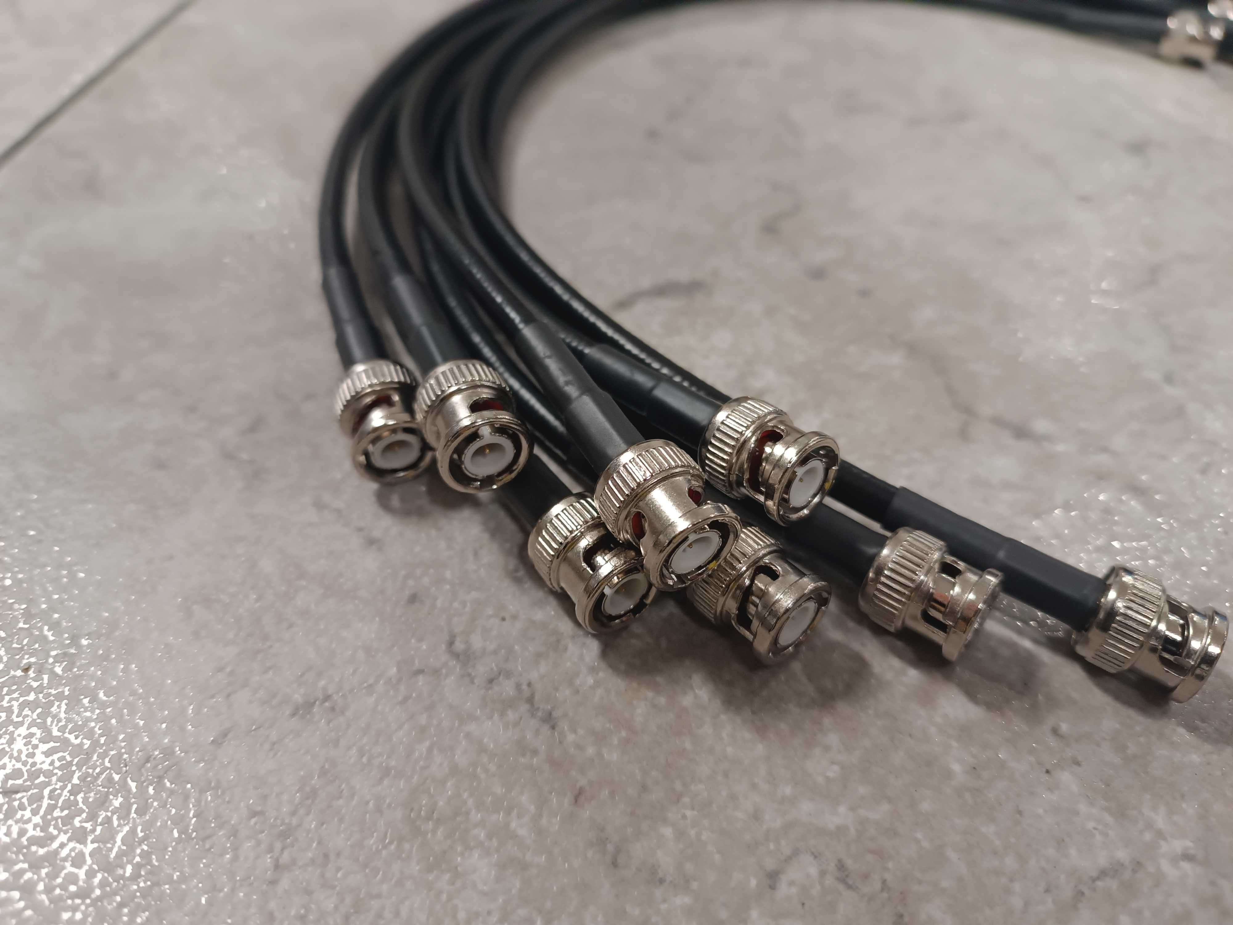 Kabel antenowy do systemów Shure Sennheiser Akg Kabel BNC COAX 8x 0,5m