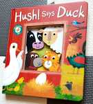 Hush! Says Duck książeczka sensoryczna po angielsku filcowa