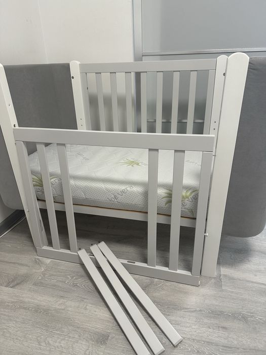 Дитяже ліжко Верес Монако велюр + МАТРАЦ,наматрацник,захисні накладки