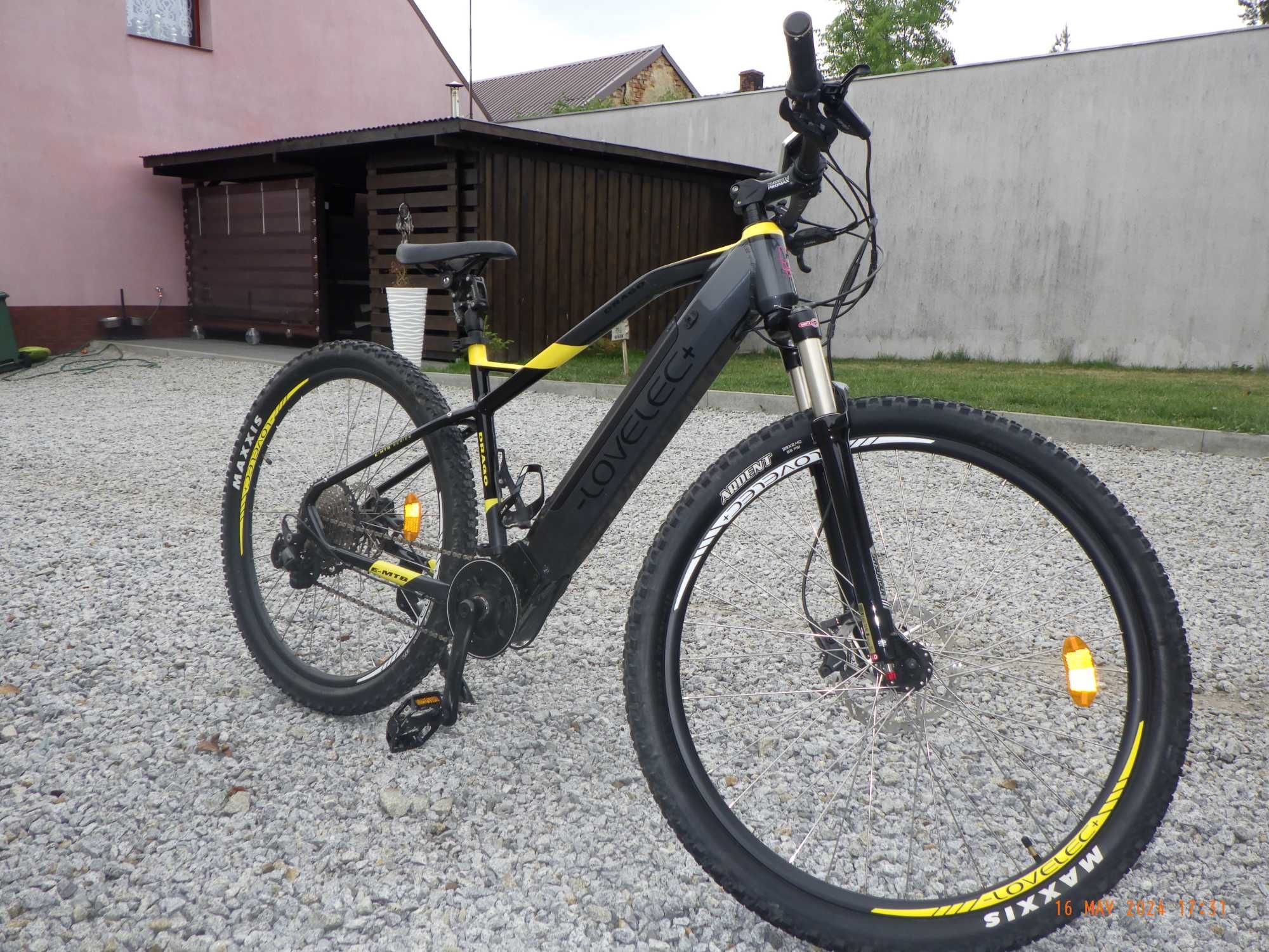 Rower Elektryczny E-MTB Lovelec Drago rama 19" Na gwarancji.