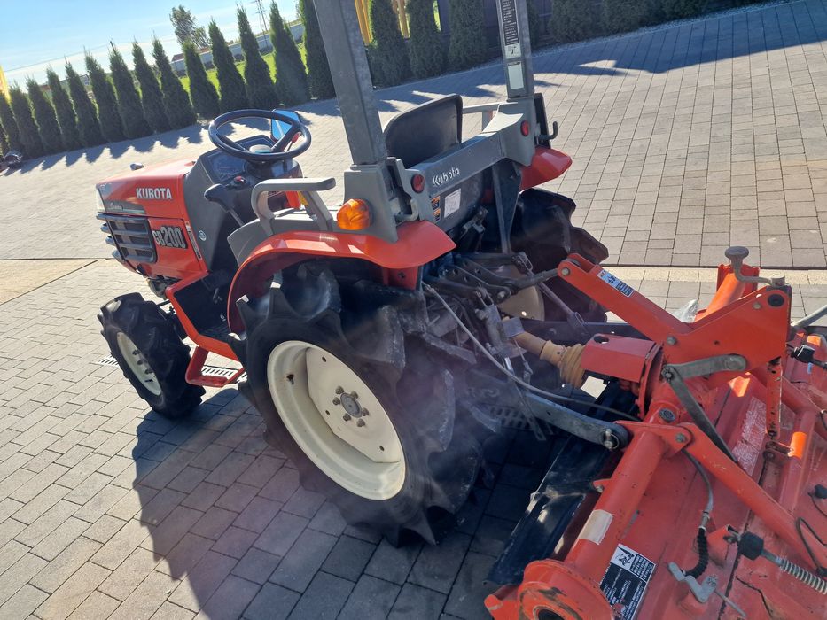 Mini traktor Kubota GB200,wspomaganie kierownicy.japoński traktorek,