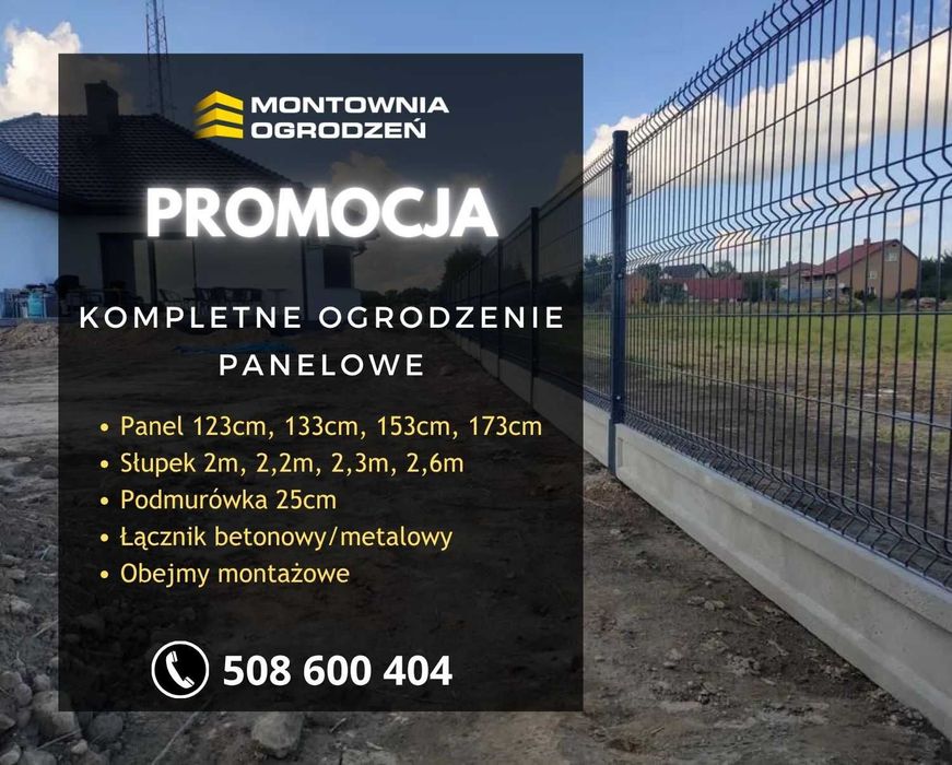 Ogrodzenie Panelowe 3d Transport Podmurówka Najtaniej Montaż Brama