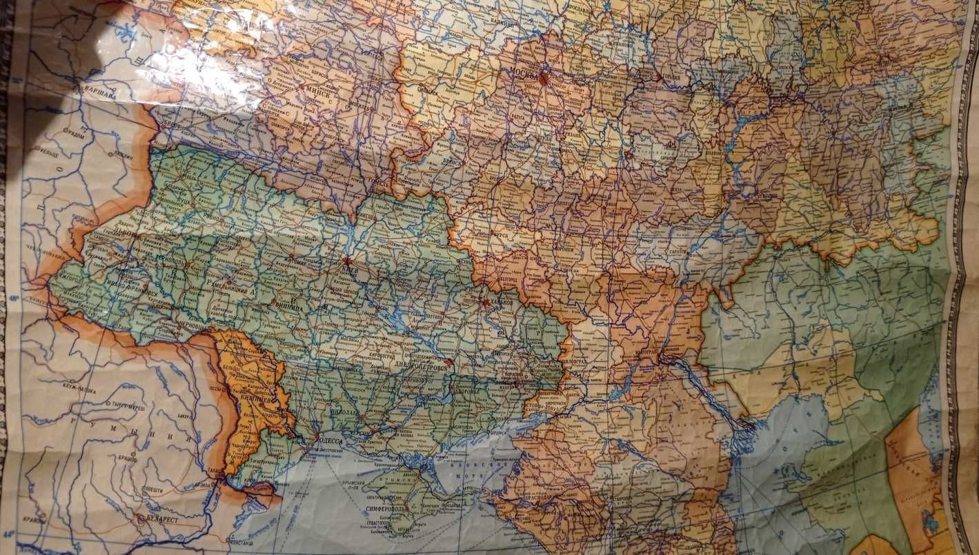 Політична карта світу (Європи) (карти міст, антикваріат, комплект)