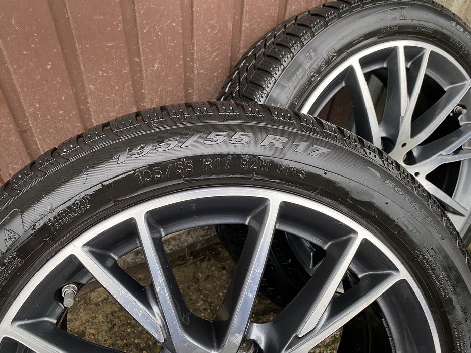 Kola zimowe 5x112 BMW 1 f40 17” czujniki opony 195/55