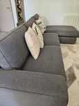 Sofa 3 lugares com chaise longue Kivik