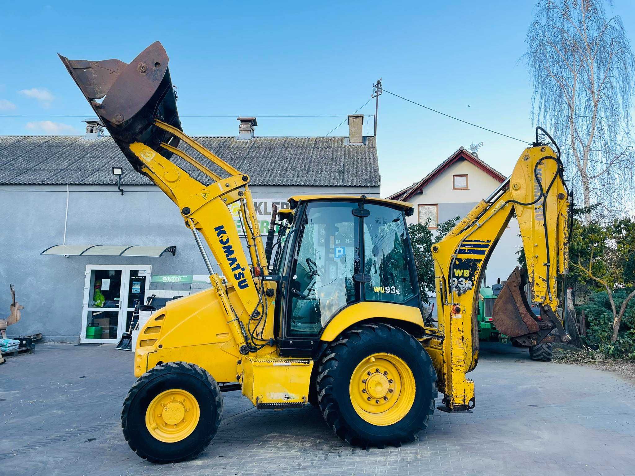 Koparko ładowarka KOMATSU WB93R 2007r, teleskop,łyżka krokodyl JCB 3cx