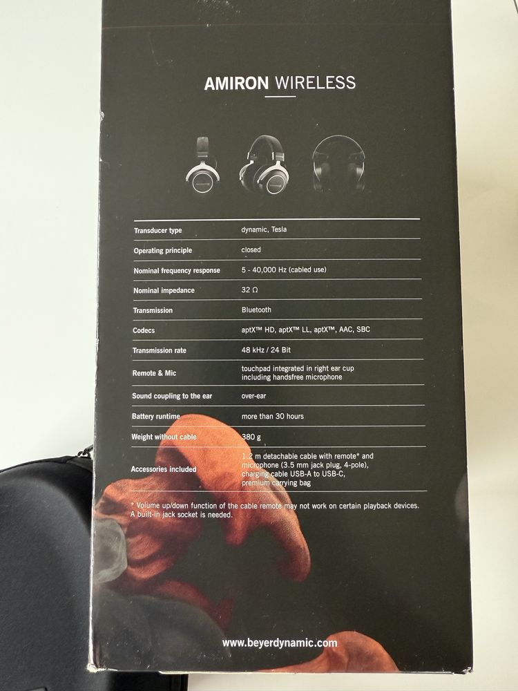 Sluchawki OKAZJA!!! bezprzewodowe beyerdynamic AMIRON WIRELESS