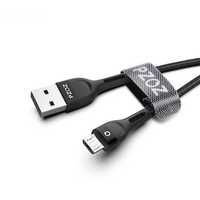 Кабель быстрой зарядки QC3.0 5V/2A 2 м PZOZ Micro USB Nylon Black