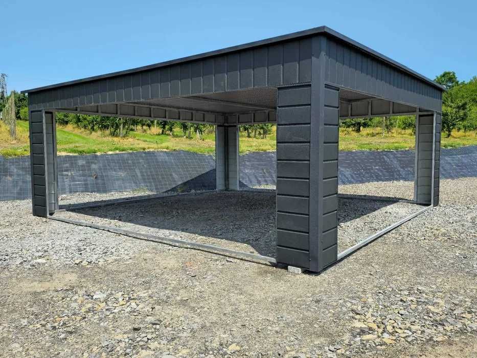 Ładny CARPORT - Wiata Samochodowa- ALTANA -Garaż Blaszany - Maj-Blach