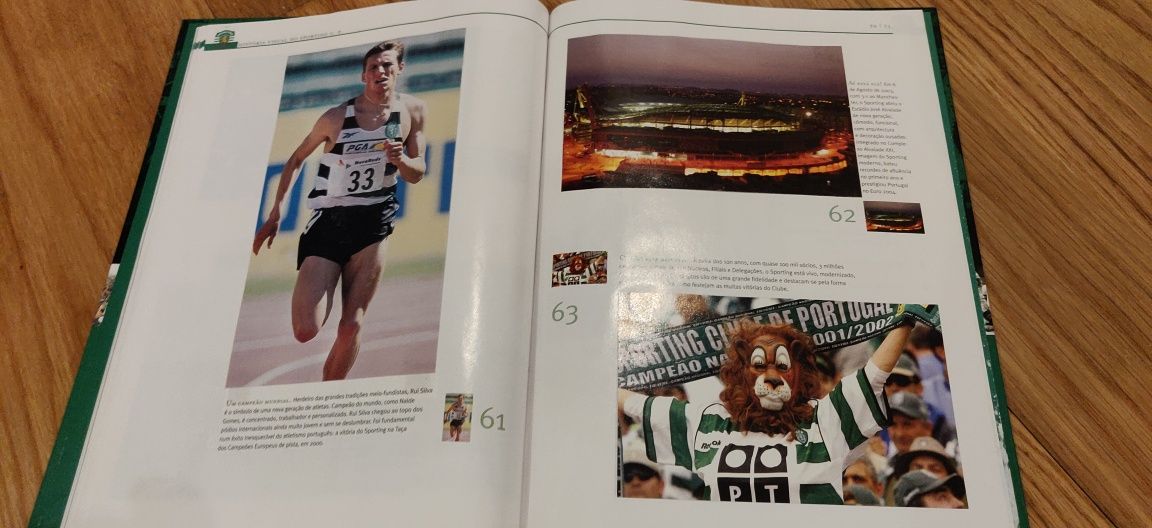 Livro cromos História Visual do Sporting