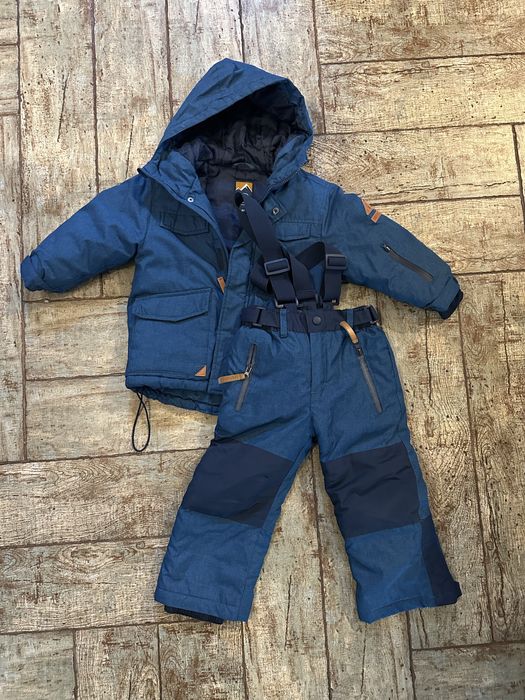 Konplet zimowy kurtka plus spodnie zimowe śniegowe dla chłopca rozm.92