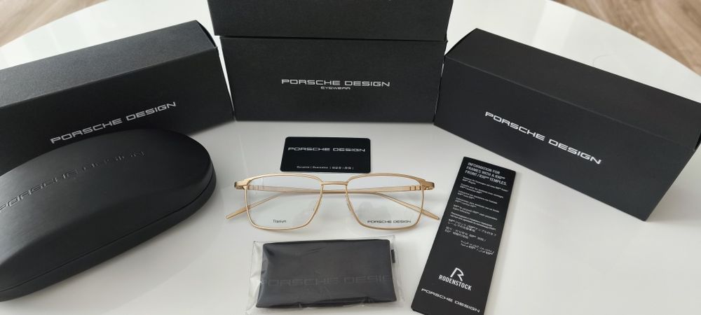 Oprawki Porsche Design P'8360 kolor B, nowe, pełen zestaw