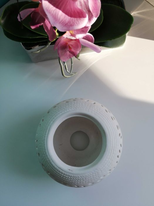 Ażurowy ceramiczny klosz / świecznik
