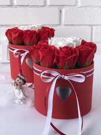 Подарок,розы,цветы из мыла,букеты,неувядающие розы композиции из мыла