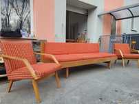Komplet Sofa i krzesła  Jitona Ton Czechoslowacja vintage  60 lata prl