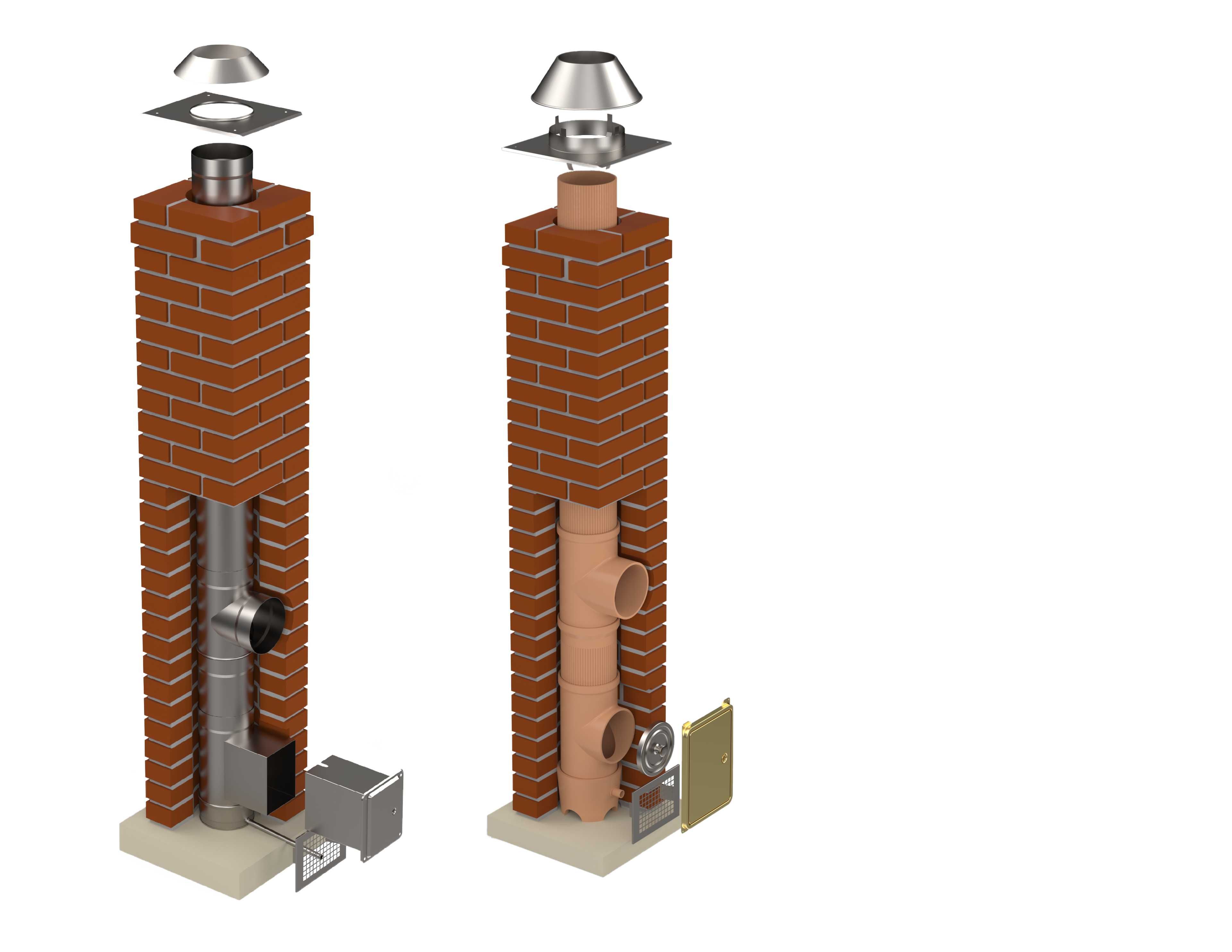 Frezowanie kominów Montaż wkładów uszczelnianie rozwiercanie