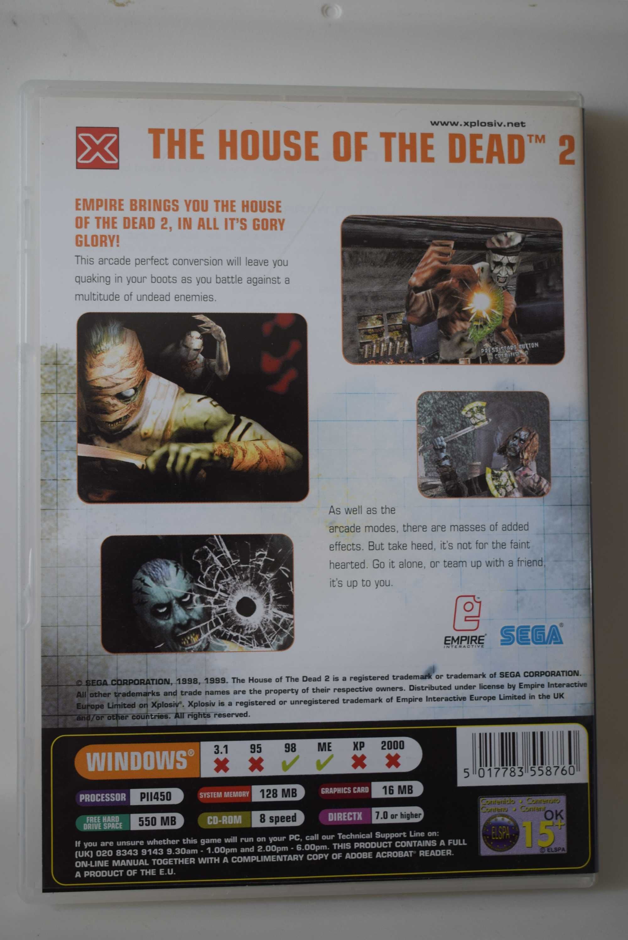 The House Of The Dead 2  PC CD-Rom