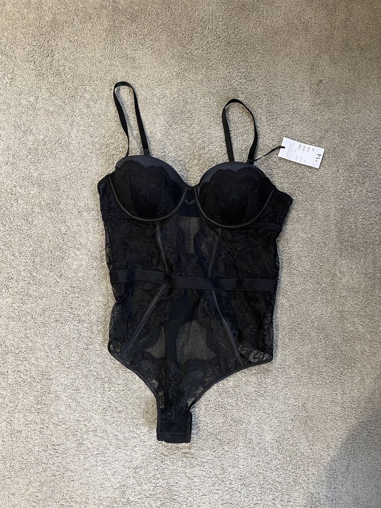 Czarna bielizna nocna Primark body 34B